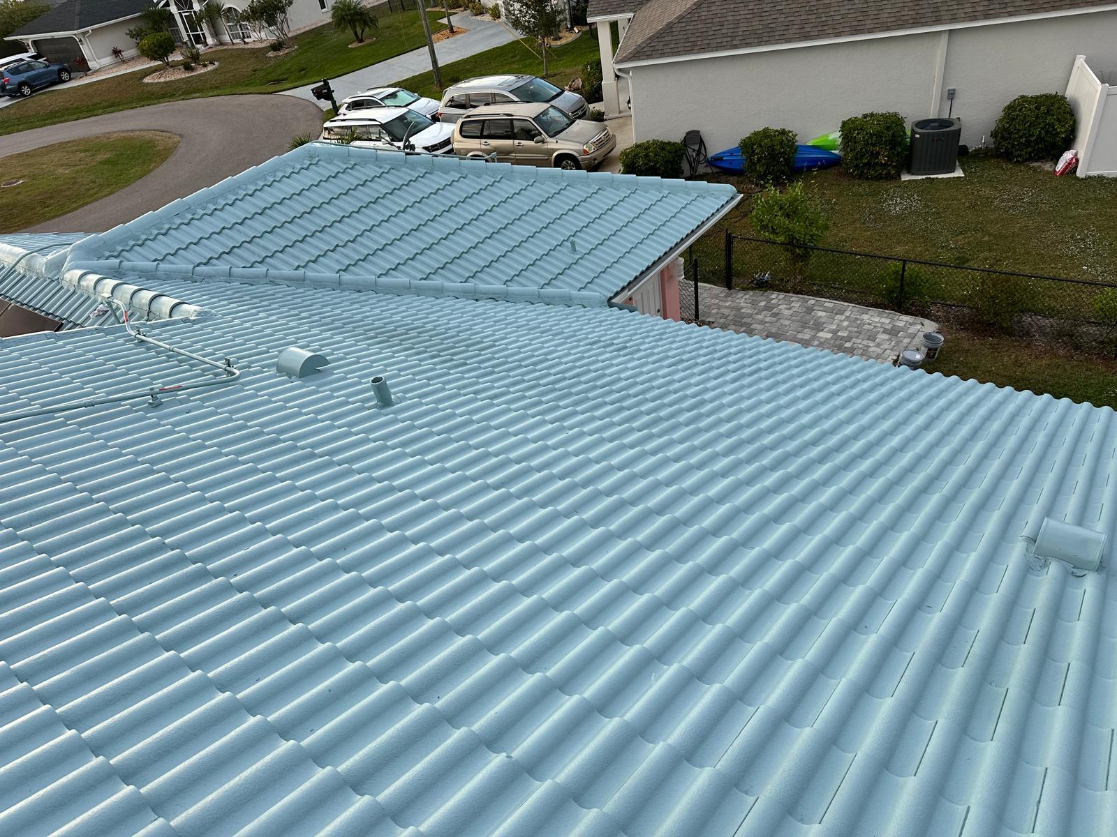 Roof after painting by Rise and Shine